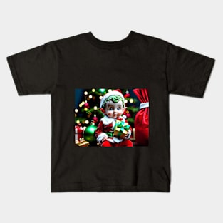 Santa Baby Elf Kids T-Shirt